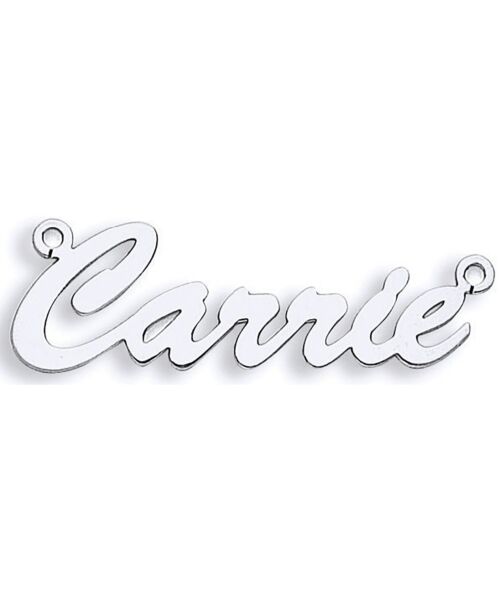 Silver Medium Script Nameplate with 16"/18"/20" chain SNP0019