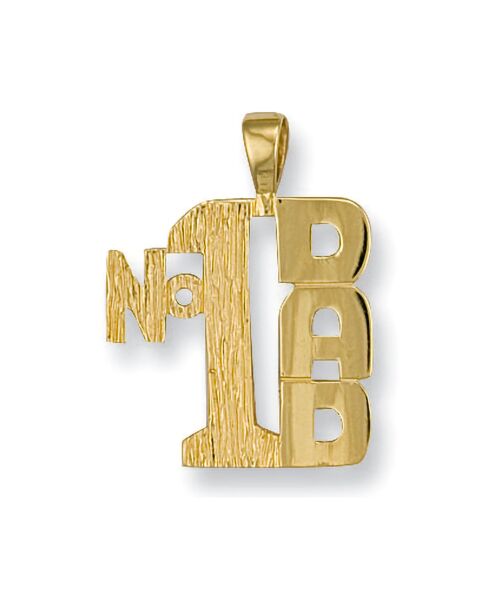 Yellow Gold No:1 Dad Pendant PD0063