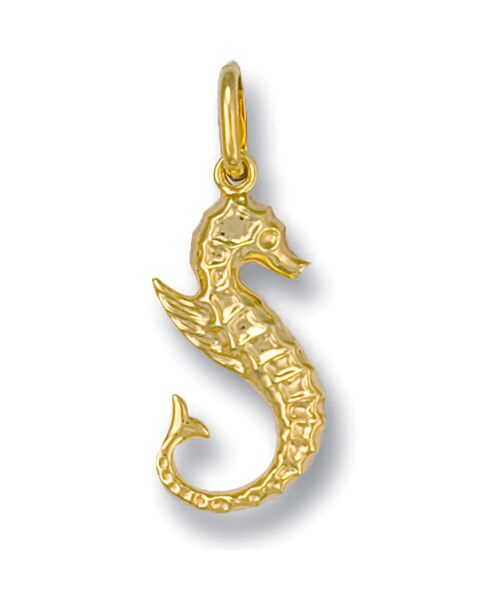 Yellow Gold Seahorse Pendant PD0117