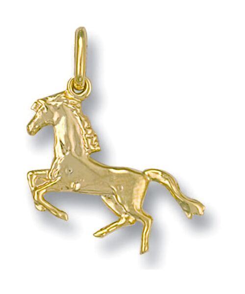 Yellow Gold Horse Pendant PD0133