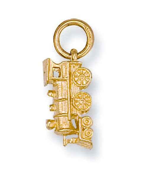 Yellow Gold Train Pendant PD0301