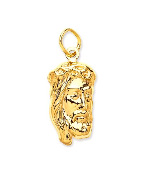 Yellow Gold Small Jesus Pendant PD0645