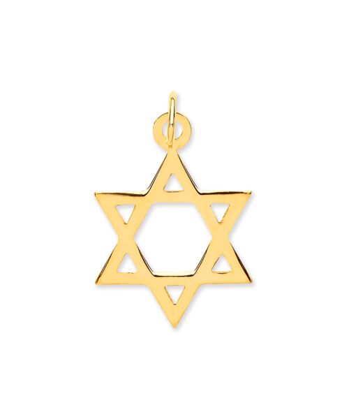 Yellow Gold Star of David Pendant PD0647