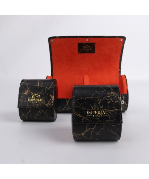 2 Watch Roll Travel Storage Case Portable Jewellery Organiser