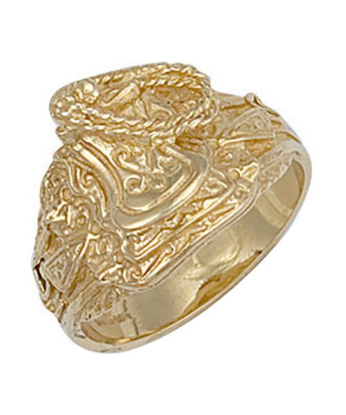 Yellow Gold Saddle Ring