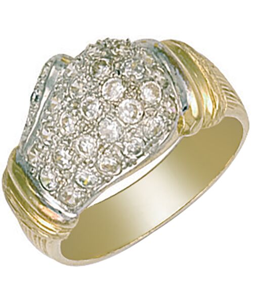 Yellow Gold Cubic zirconia Boxing Glove Ring