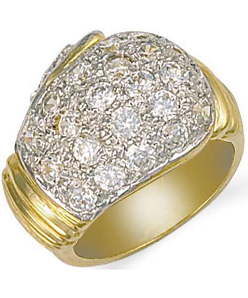 Yellow Gold Cubic zirconia Boxing Glove Ring