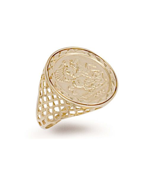 Yellow Gold (Half) Coin Ring