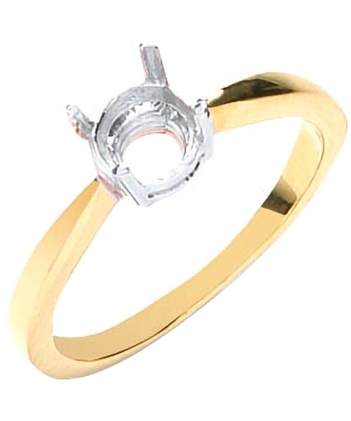18ct Yellow Gold Ring Mount 0.75ct