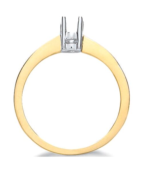 9ct Yellow Gold Ring Mount 0.20-0.25ct