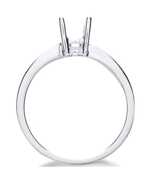 18ct White Gold Ring Mount 0.30-0.35ct