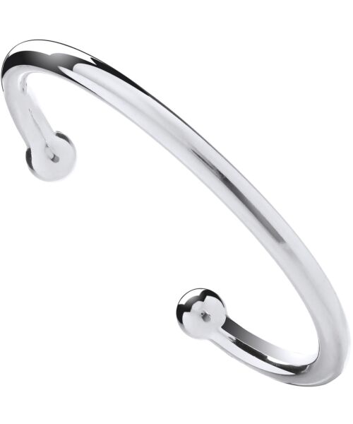 Silver 6mm Gents Torgue Bangle SBN0032