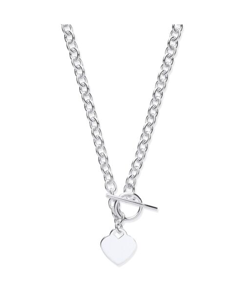 Silver Heart T-Bar Collarette