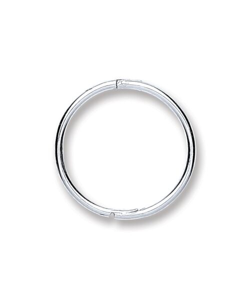 Silver 12mm Plain Hinged Sleepers SER0375