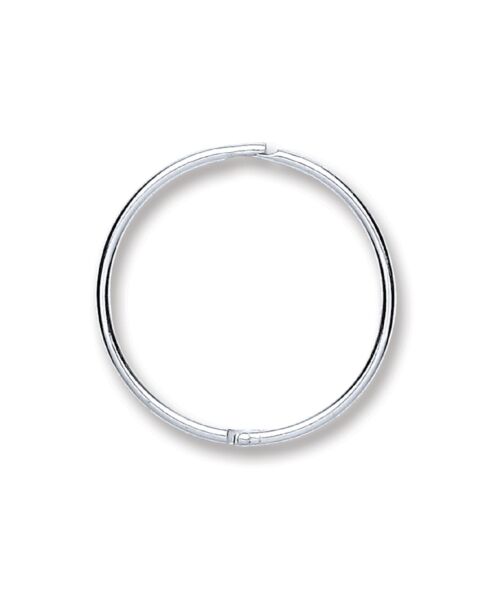 Silver 16mm Plain Hinged Sleepers SER0377