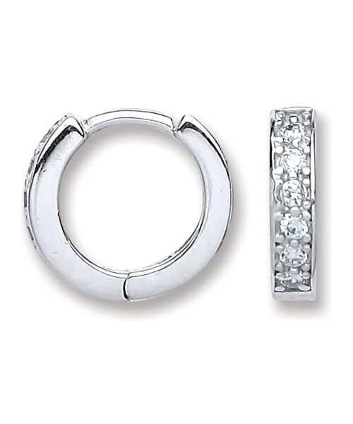 Silver Baby Huggies Earrings SER0408