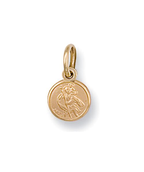 Yellow Gold St Christopher Pendant SM0001