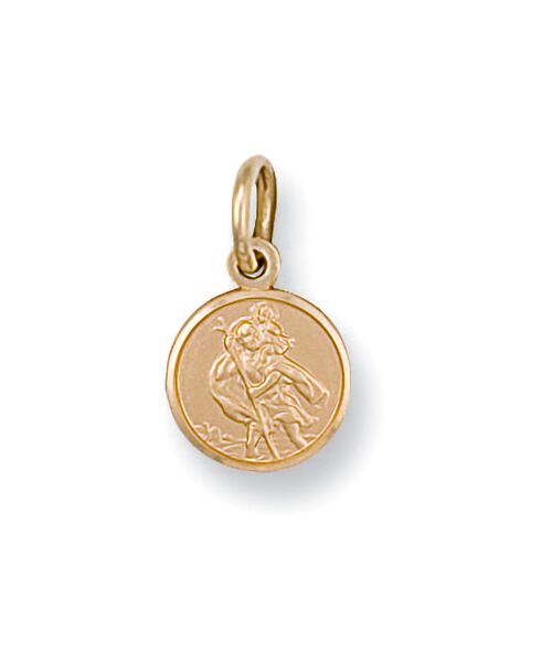 Yellow Gold St Christopher Pendant SM0002