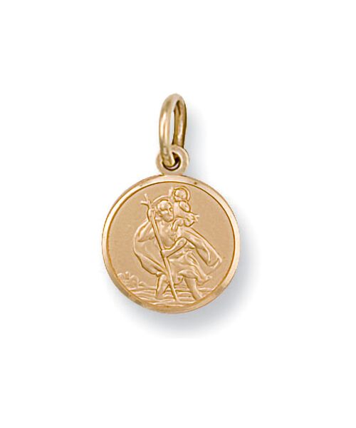 Yellow Gold St Christopher Pendant SM0003