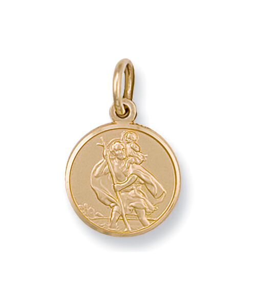 Yellow Gold St Christopher Pendant SM0005