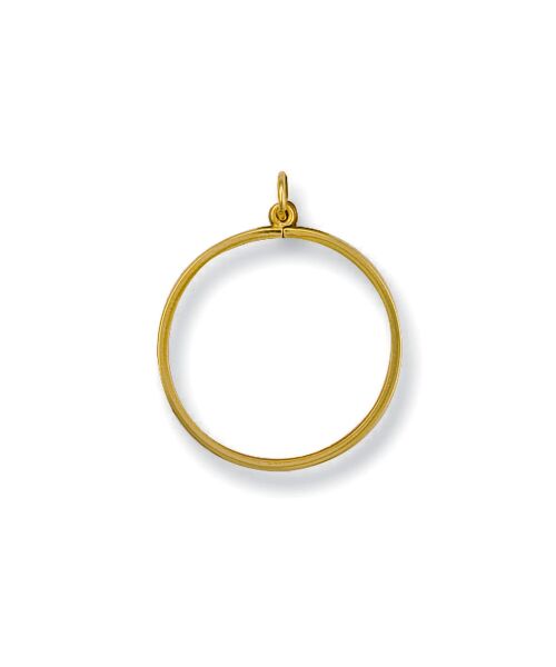 Yellow Gold 1/10 Plain Sovereign Pendant SP0001T