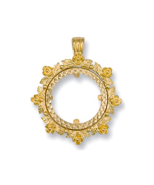 Yellow Gold (Half) Fancy Sovereign Pendant SP0012H