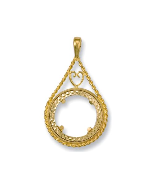Yellow Gold (Half) Fancy Sovereign Pendant SP0015H