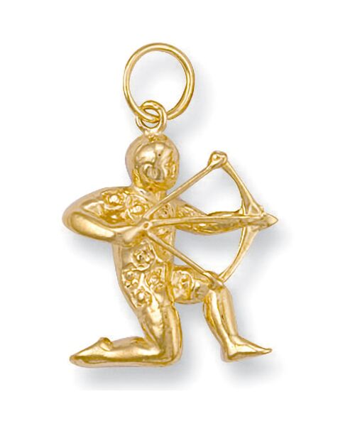 Yellow Gold Sagittarius  Zodiac Pendant ZD0011
