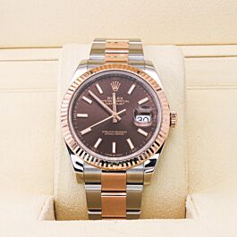 Rolex datejust chocolate dial sale