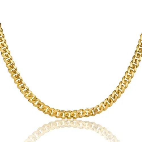 9ct 12mm Cuban Chain Bracelet Solid