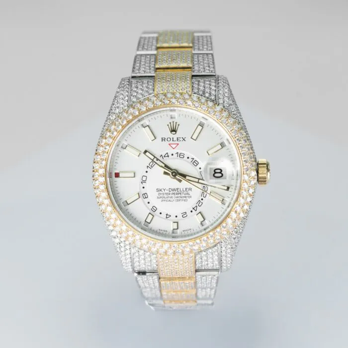 White gold bust down rolex on sale