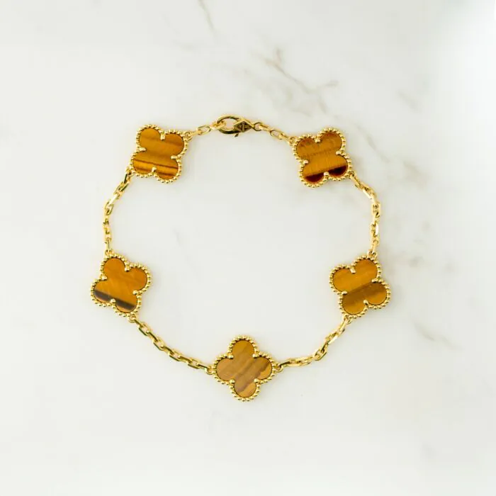 Van cleef tiger eye bracelet cheap