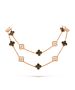 Vintage Alhambra long necklace 20 motifs 18K rose gold Diamond