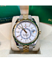 Rolex Sky-Dweller 326933 Bi-Metal White Dial Jubilee Bracelet